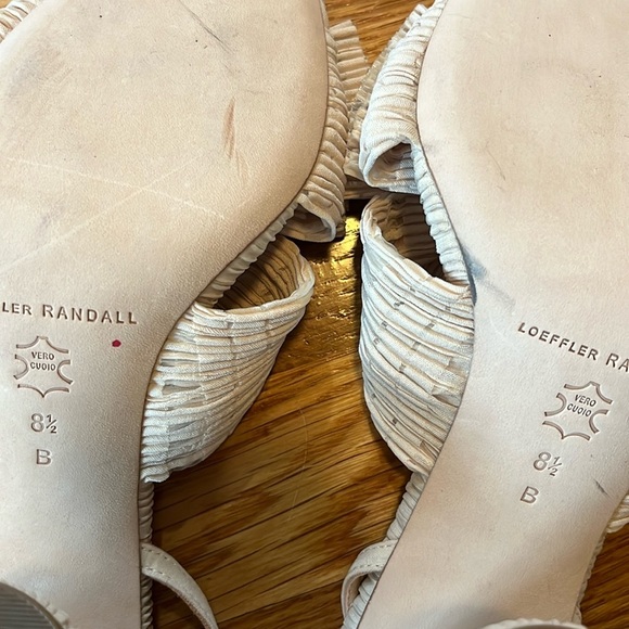 Loeffler Randall Camellia Pleated Knot Heeled Sandal Heel 8.5 NEW - Picture 6 of 12